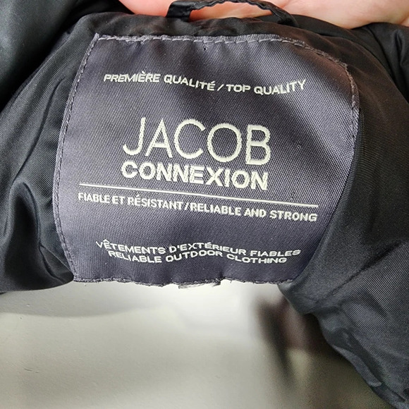 Jacob Connexion Goose Down Puffer Vest Black Size - Picture 2 of 11